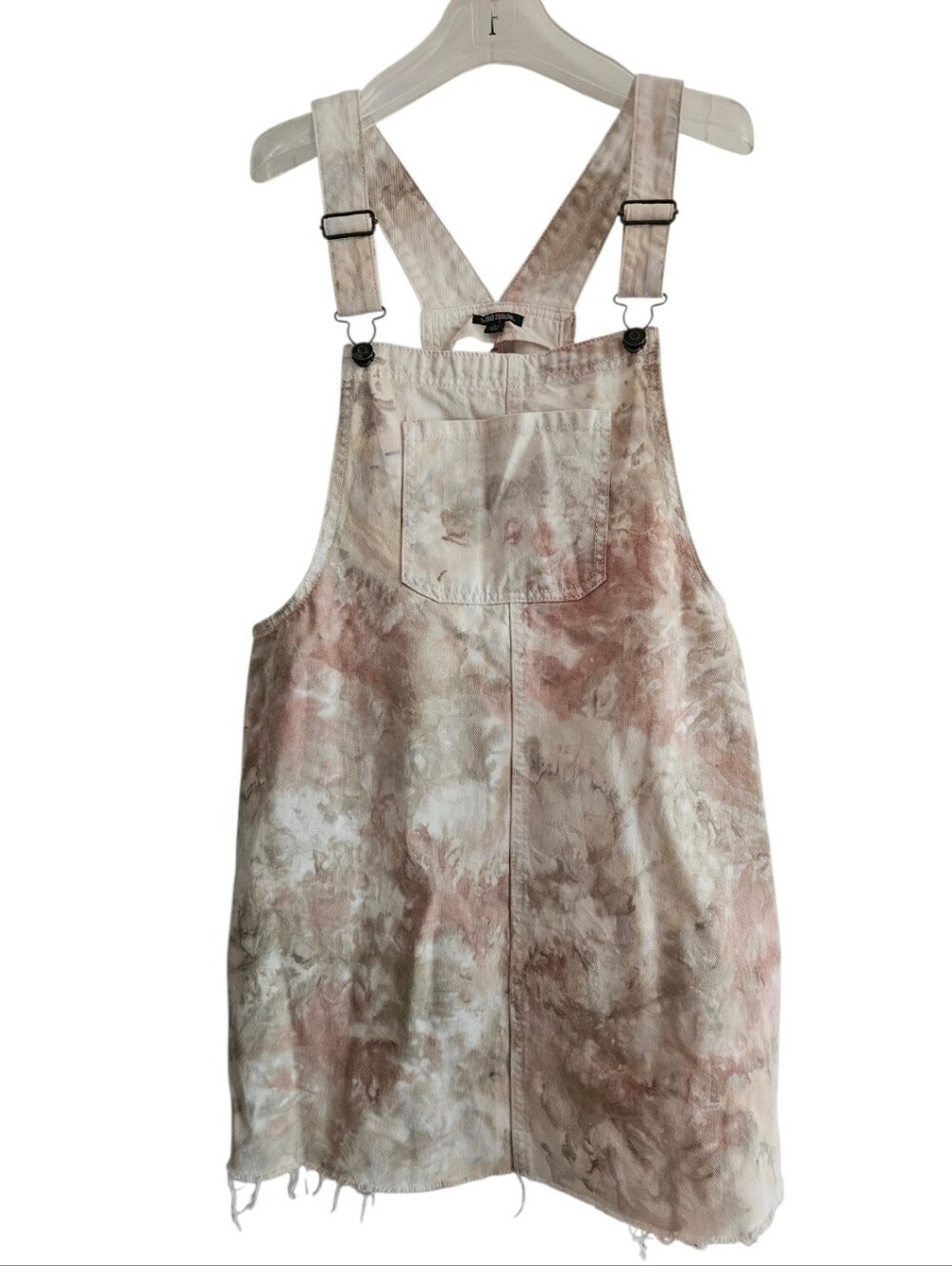 Wild fable L Coveralls Skirt Tie Dye Cotton  Raw Hem Large